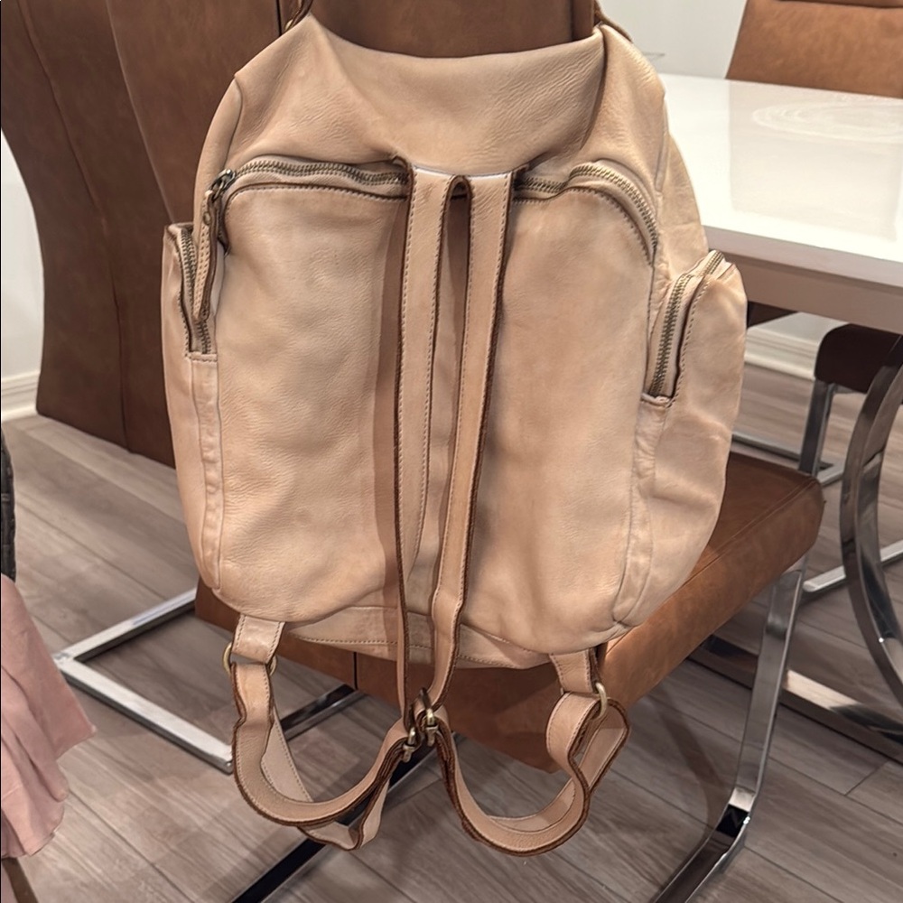 Latco Leather Tan Leather Backpack